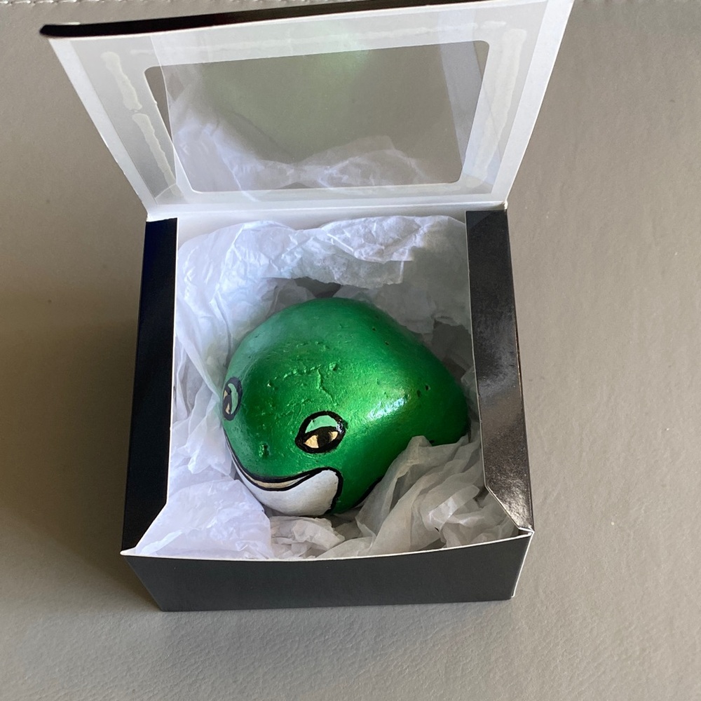 Rock Art Frog 2.75” x3” x1.75”